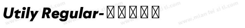 Utily Regular字体转换